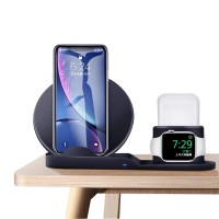 Newly Watch Apple Smart Charging Dock Station Car Universal Desktop 3 In 1 Wireless Charger